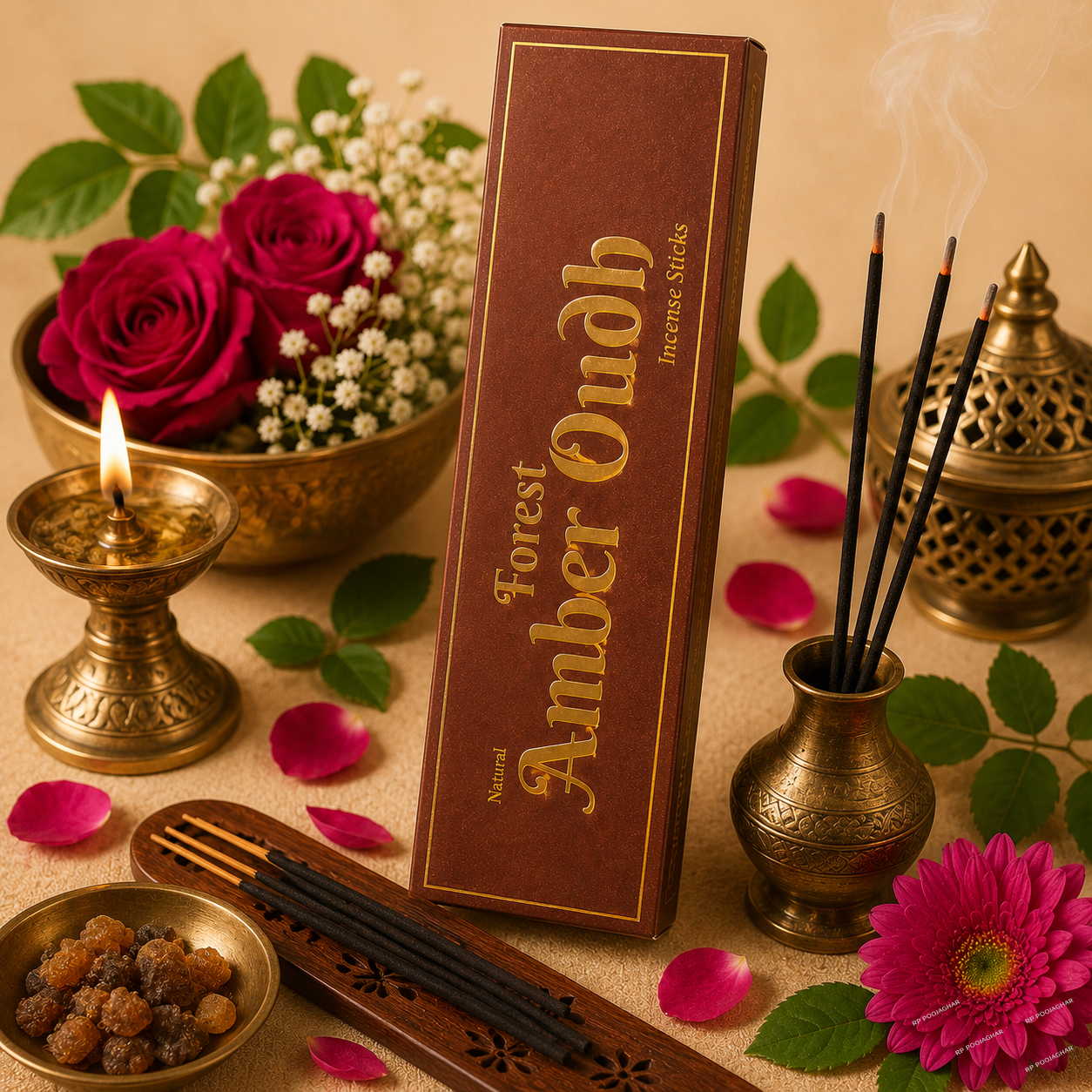 Agarbatti (Amber Oudh Incense Sticks) – Premium Luxury