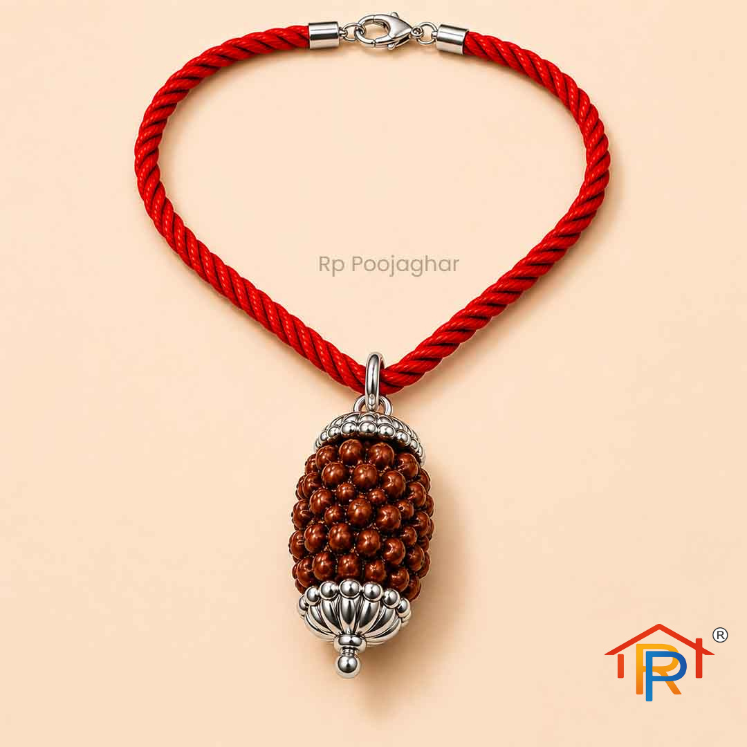 Rudraksham 3 Mukhi Rudraksha (Brown) | 100% Natural Original Rudraksha | Lab Certified | Three Mukhi Rudraksha for Meditation, Puja & Spiritual Practices
