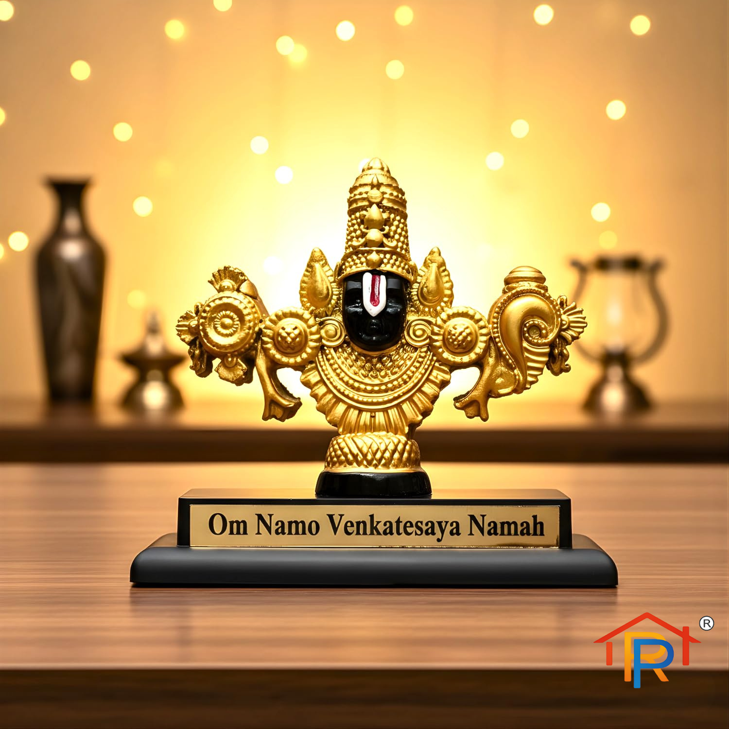RP PoojaGhar Om Namo Venkatesaya Idol | Premium Lord Venkateswara (Balaji) Murti