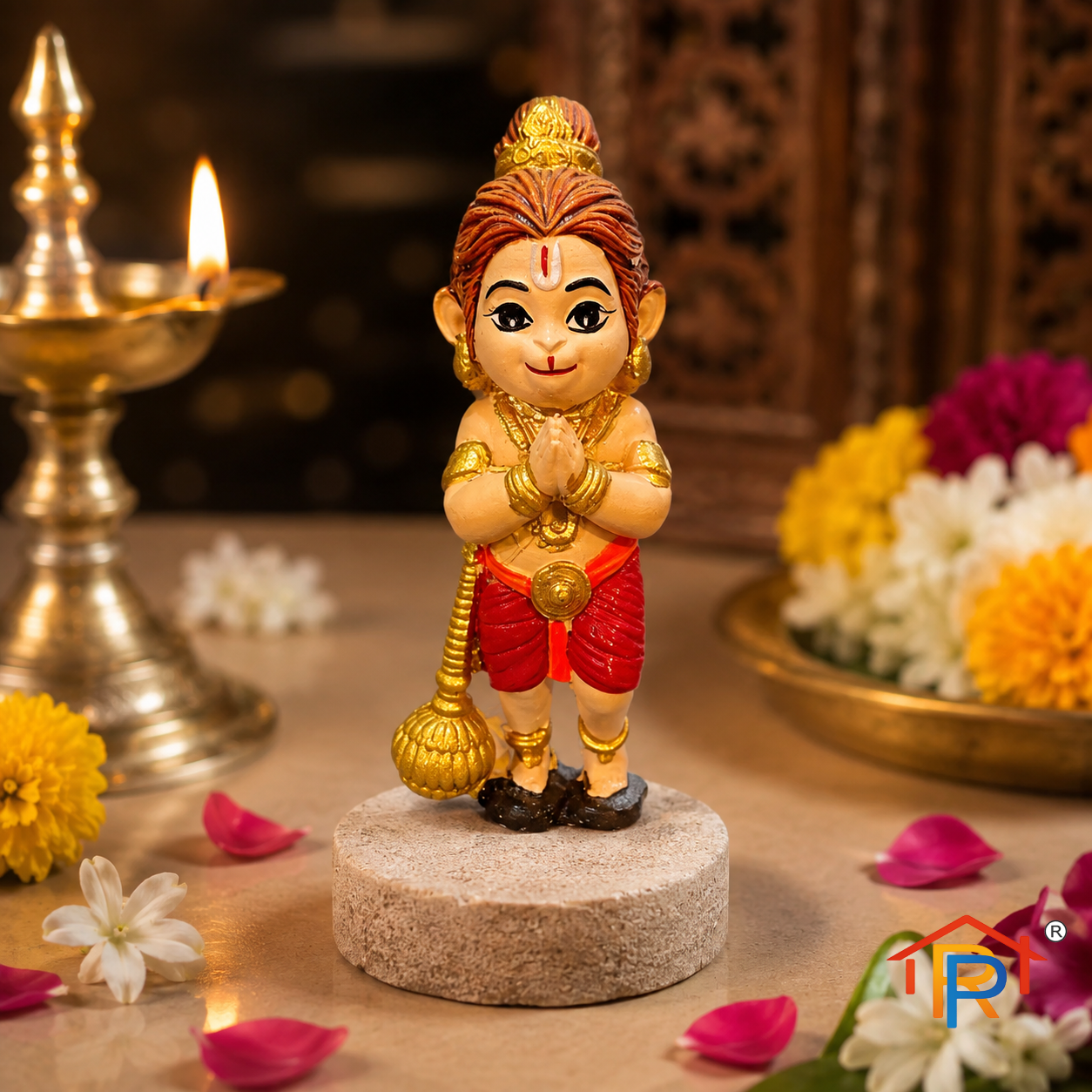 RP PoojaGhar Bal Hanuman Murti | Premium Lord Bal Hanuman Idol