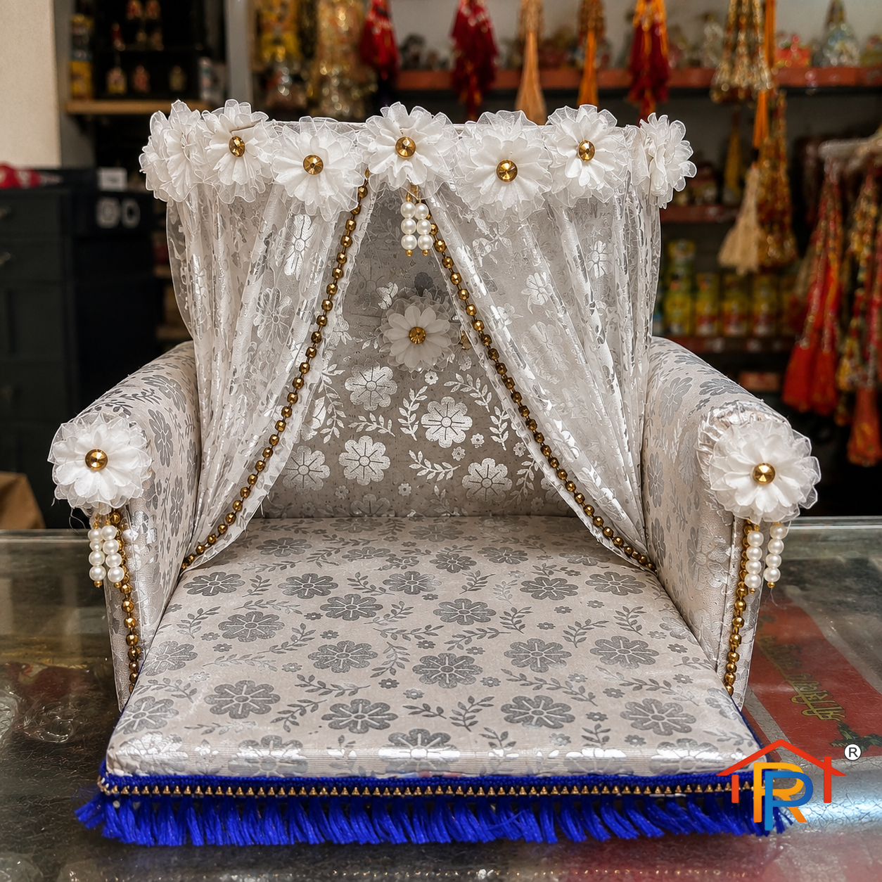 RP PoojaGhar Thakur Ji Rajaasan | Premium God Idol Sinhasan